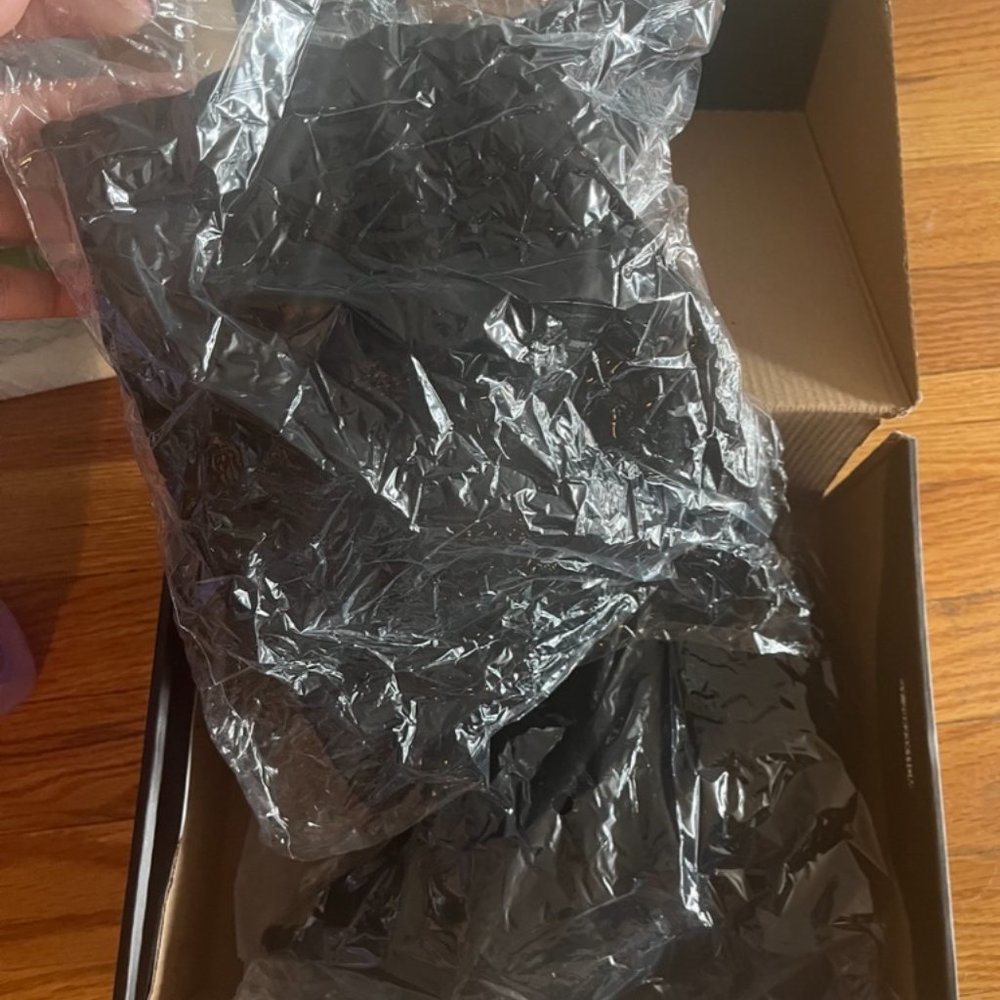 Brand New Peep Toe Thigh High Boots Size 11 - Picture 4 of 7